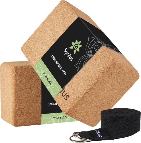 Cork yoga block set