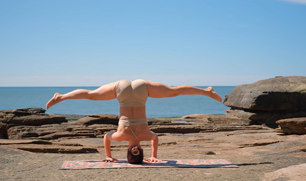 30-minute advanced yoga class video