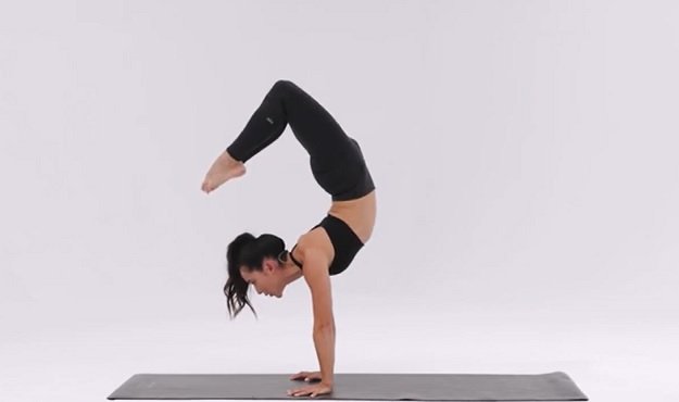 Arm Balance Scorpion Pose yoga tutorial