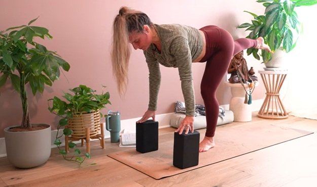 Yoga class video for strength & stability