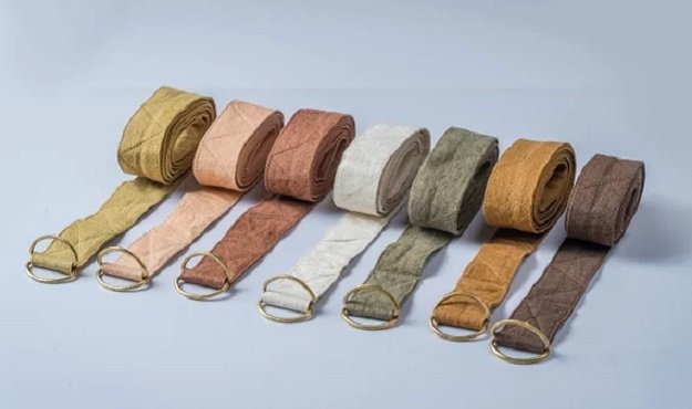 Bamboo and hemp yoga straps