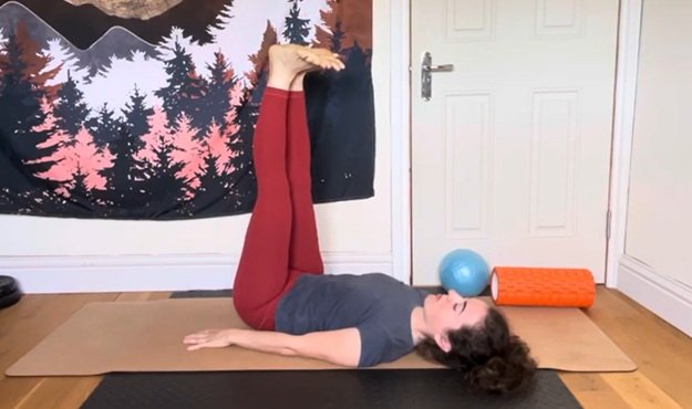 Reclining Staff Pose yoga pose tutorial