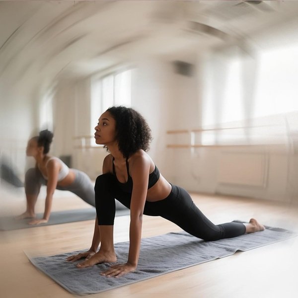 Rolling Bunny yoga mat towel