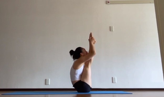 Upward-Facing Western Intense Pose yoga tutorial
